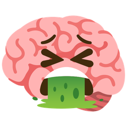 face vomiting and brain