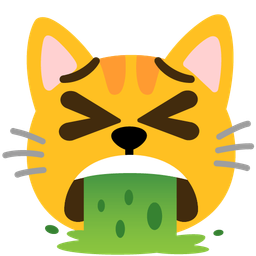 face vomiting and cat face