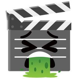 face vomiting and clapper board