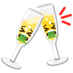 face vomiting and clinking glasses