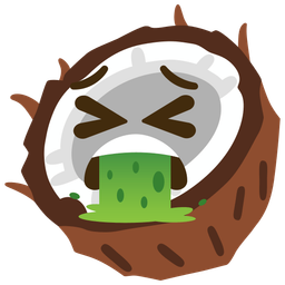 face vomiting and coconut