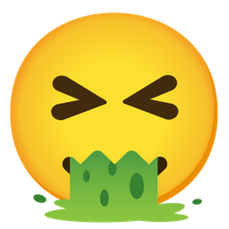 face vomiting and confounded face