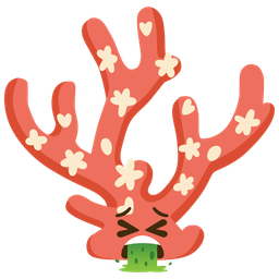 face vomiting and coral