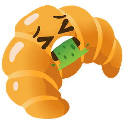 face vomiting and croissant