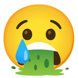 face vomiting and crying face