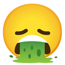 face vomiting and disappointed face