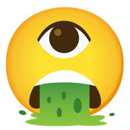 face vomiting and eye