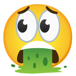 face vomiting and eyes