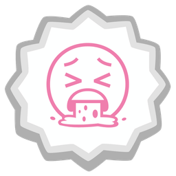 face vomiting and fish cake with swirl