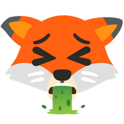 face vomiting and fox