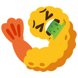 face vomiting and fried shrimp