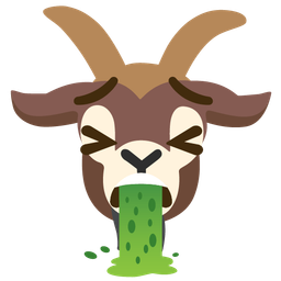 face vomiting and goat