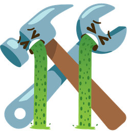 face vomiting and hammer and wrench