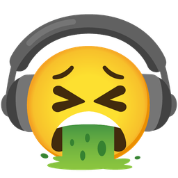 face vomiting and headphone