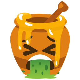 face vomiting and honey pot