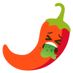 face vomiting and hot pepper