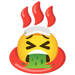 face vomiting and hot springs