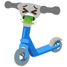 face vomiting and kick scooter
