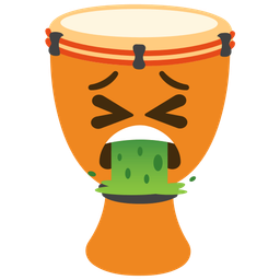 face vomiting and long drum