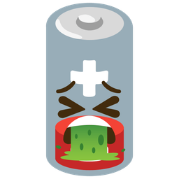 face vomiting and low battery