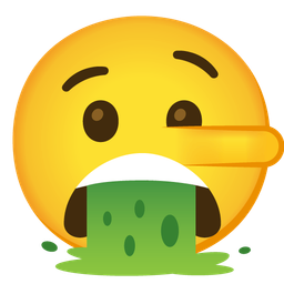 face vomiting and lying face