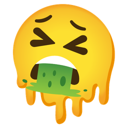 Face vomiting and Melting face