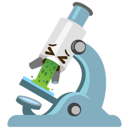 face vomiting and microscope