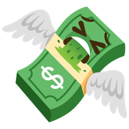 face vomiting and money with wings