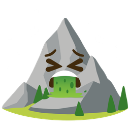 face vomiting and mountain