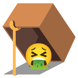 face vomiting and mouse trap