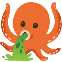 face vomiting and octopus