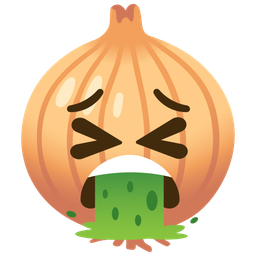 face vomiting and onion