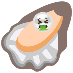 face vomiting and oyster