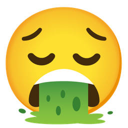 face vomiting and pensive face