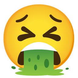 face vomiting and persevering face