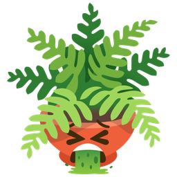 face vomiting and potted plant