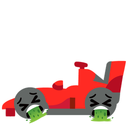 face vomiting and racing car