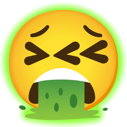 face vomiting and radioactive