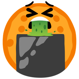 face vomiting and rice cracker