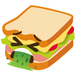 face vomiting and sandwich
