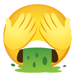 face vomiting and see-no-evil monkey