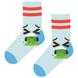 face vomiting and socks