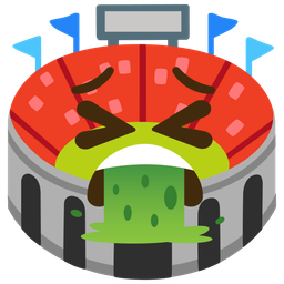 face vomiting and stadium