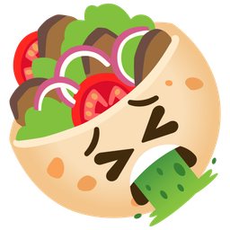 face vomiting and stuffed flatbread