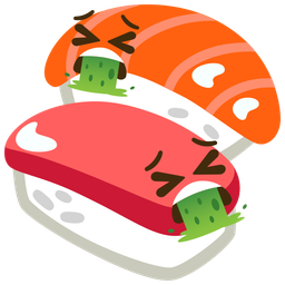 face vomiting and sushi