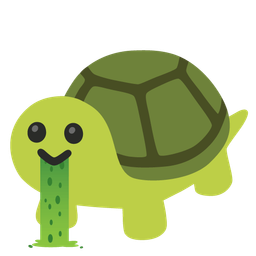 face vomiting and turtle
