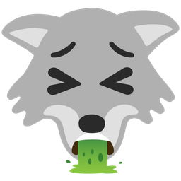 face vomiting and wolf