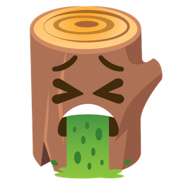 face vomiting and wood