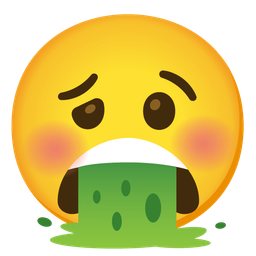 face vomiting and woozy face