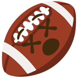 face with crossed-out eyes and american football